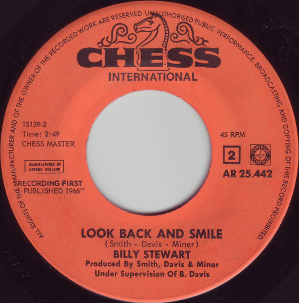 Billy Stewart : Secret Love (7", Single)