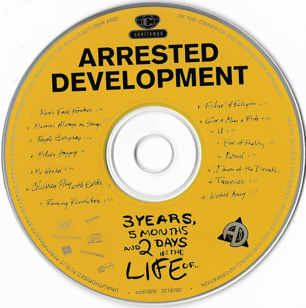 Arrested Development : 3 Years, 5 Months And 2 Days In The Life Of ... (CD, Album)