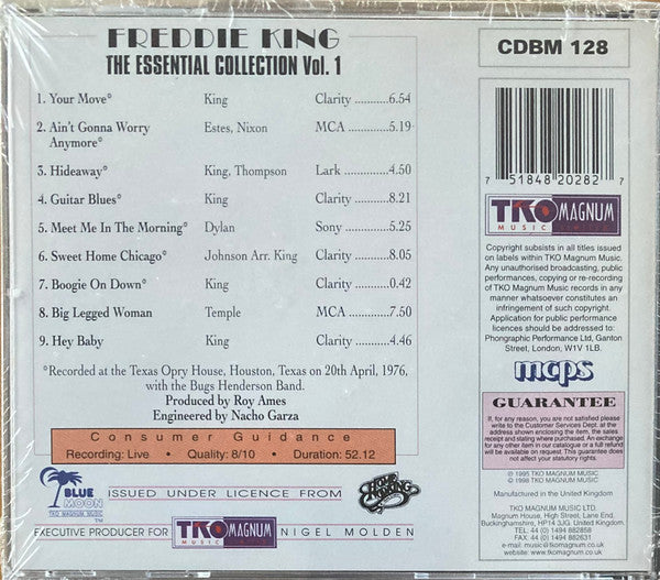 Freddie King : Boogie On Down (The Essential Collection) Volume 1 (CD, Comp)