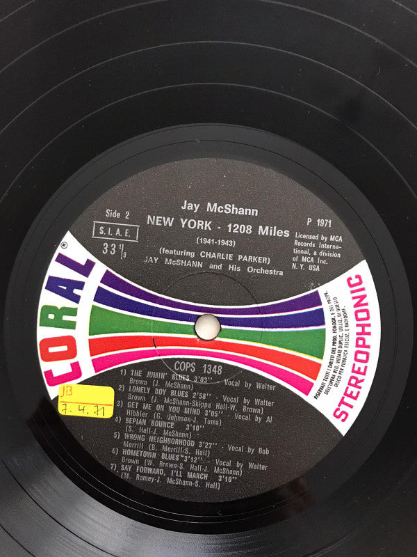 Jay McShann : New-York - 1208 Miles (1941-1943) (LP, Comp)