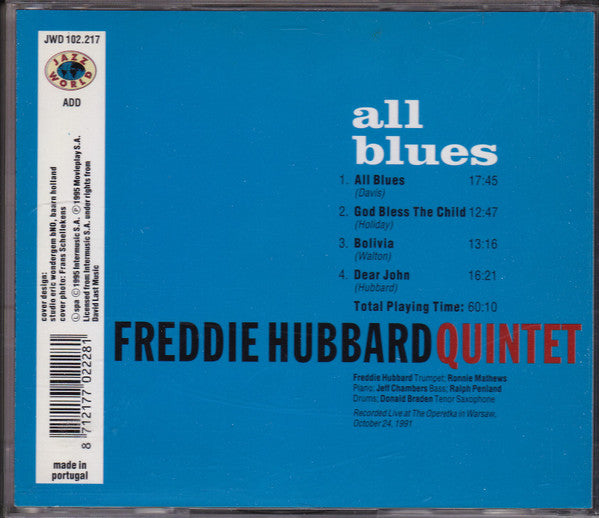 Freddie Hubbard : All Blues (CD, Album)