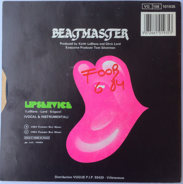 Beatmaster : Lipservice (7")