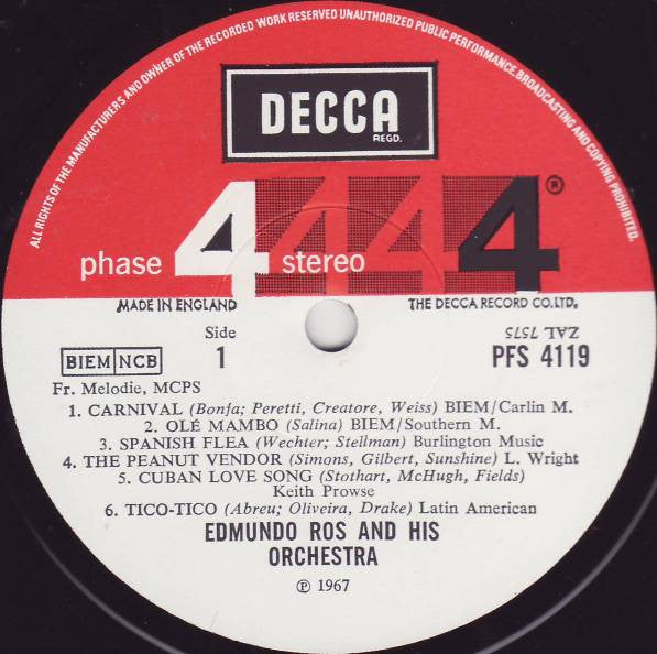 Edmundo Ros & His Orchestra : Latin Hits I Missed (LP, Album)