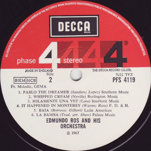 Edmundo Ros & His Orchestra : Latin Hits I Missed (LP, Album)