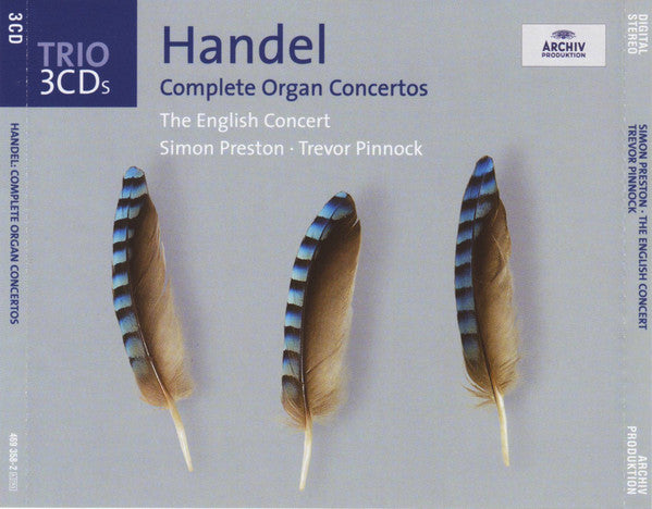 Georg Friedrich Händel - The English Concert, Simon Preston, Trevor Pinnock : Complete Organ Concertos (3xCD, Comp, RE)