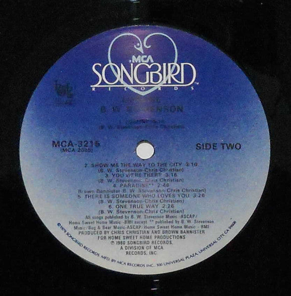 B.W. Stevenson : Lifeline (LP, Album)