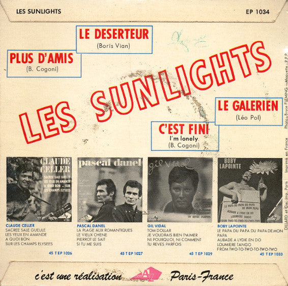 Les Sunlights : Le Deserteur  (7", EP)