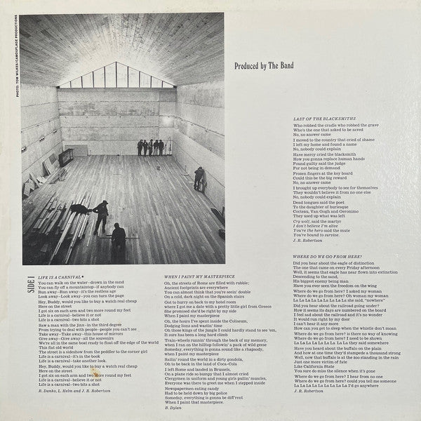 The Band : Cahoots (LP, Album, Los)