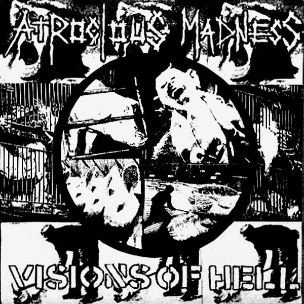 Atrocious Madness : Visions Of Hell (7", RP, Blu)