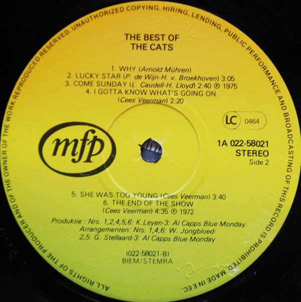 The Cats : The Best Of The Cats (LP, Comp, RP)