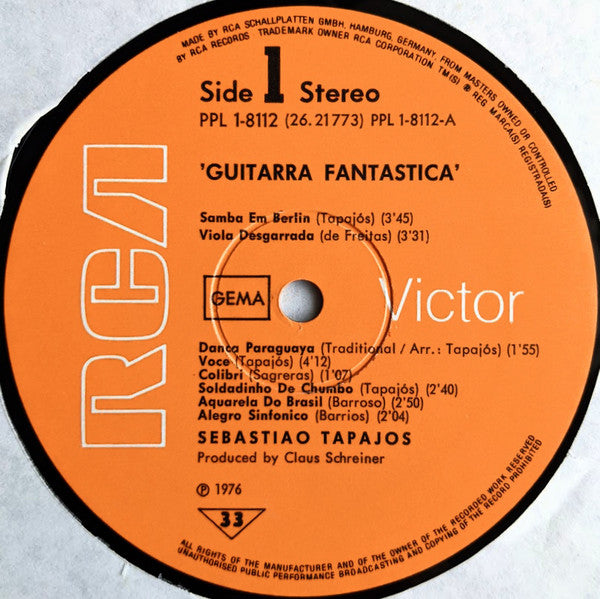 Sebastião Tapajós : Guitarra Fantastica (LP, Album)