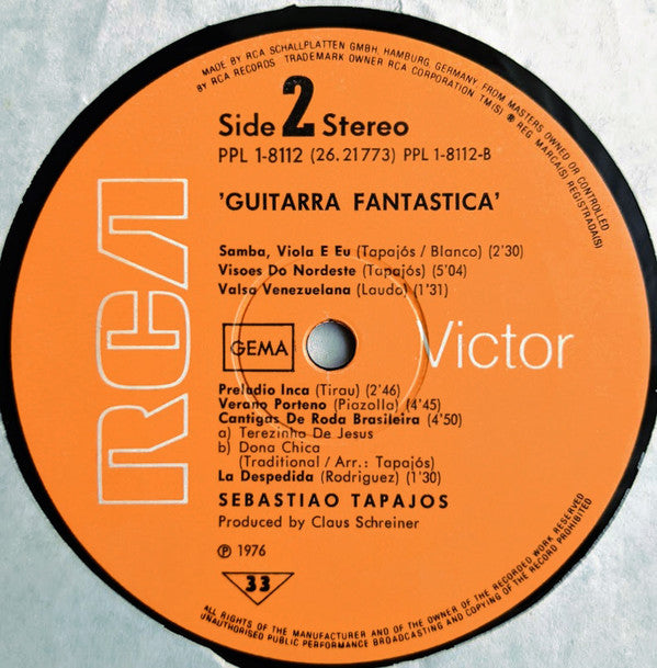 Sebastião Tapajós : Guitarra Fantastica (LP, Album)