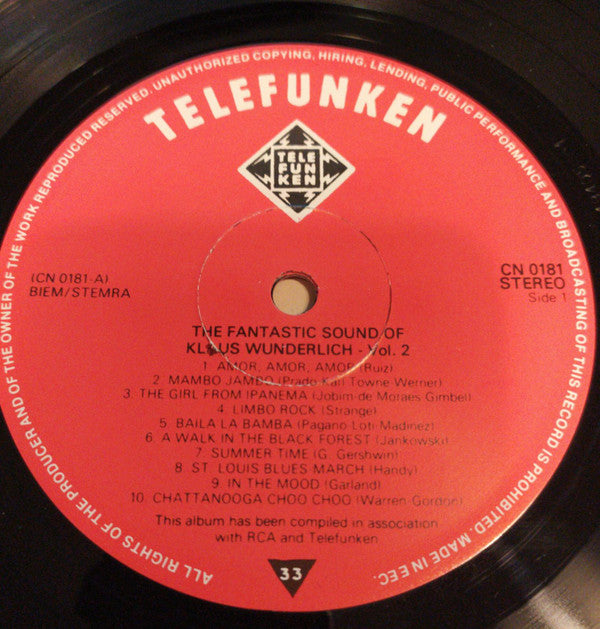 Klaus Wunderlich : The Fantastic Sound Of Klaus Wunderlich Vol. 2 (LP, Comp)