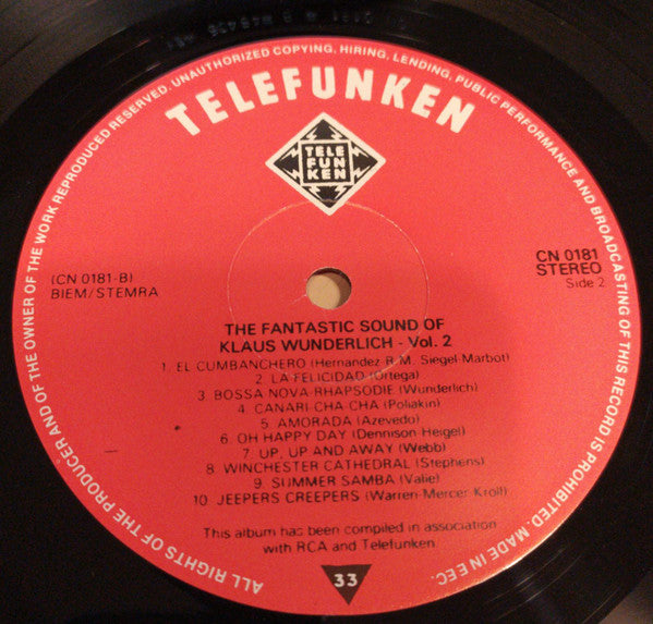 Klaus Wunderlich : The Fantastic Sound Of Klaus Wunderlich Vol. 2 (LP, Comp)