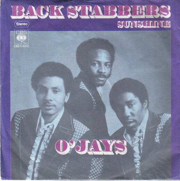 The O'Jays : Back Stabbers (7", Single)