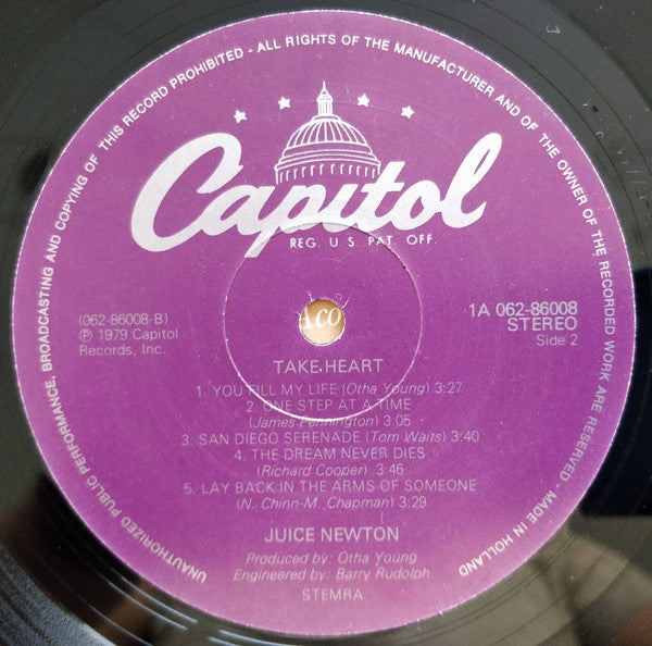 Juice Newton : Take Heart (LP, Album)