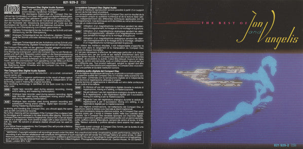 Jon And Vangelis* : The Best Of Jon And Vangelis (CD, Comp)