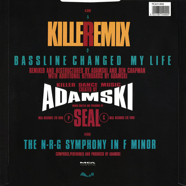 Adamski : Killeremix (12")