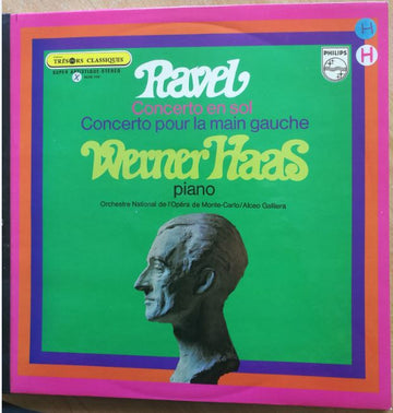 Maurice Ravel, Werner Haas, Orchestre National De L'Opéra De Monte-Carlo / Alceo Galliera : Concertos Pour Piano  (LP)