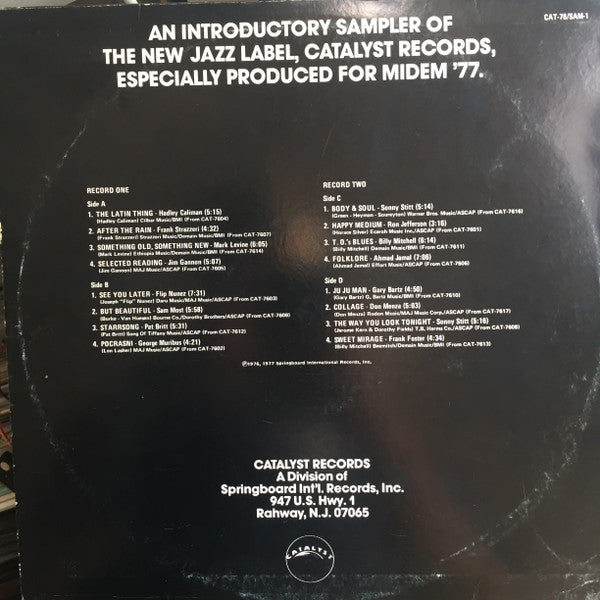 Various : Catalyst Jazz Sampler (2xLP, Comp)