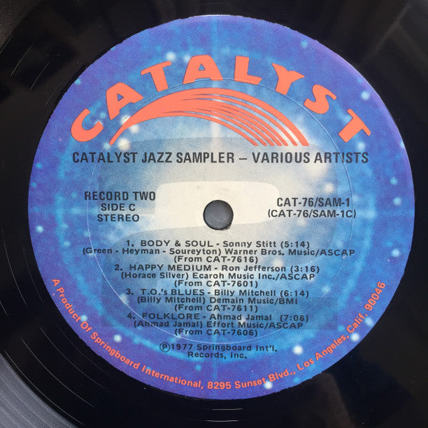 Various : Catalyst Jazz Sampler (2xLP, Comp)