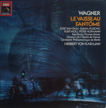 Richard Wagner - Berliner Philharmoniker, Wiener Staatsopernchor, Herbert von Karajan : Le Vaisseau Fantôme (3xLP, DMM + Box)