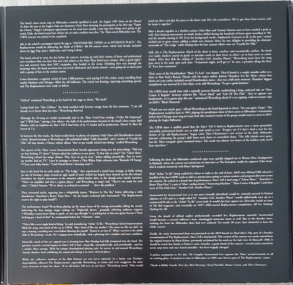 The Replacements : The Complete Inconcerated Live (3xLP, RSD, Ltd)