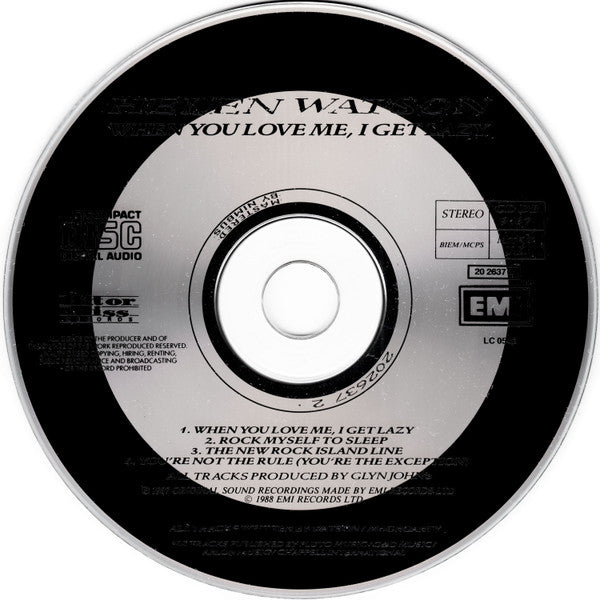 Helen Watson : When You Love Me I Get Lazy (CD, Maxi)