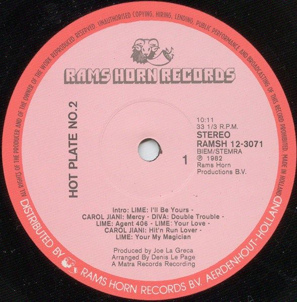 Various : Hot Plate No. 2 (12", S/Sided, Mixed)