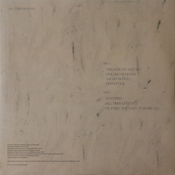 Anna von Hausswolff : All Thoughts Fly (LP, Album)