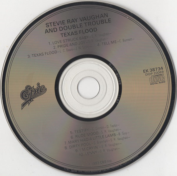 Stevie Ray Vaughan & Double Trouble : Texas Flood (CD, Album, RE, CSR)