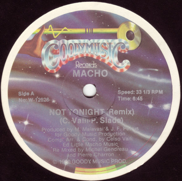 Macho : Not Tonight (12")