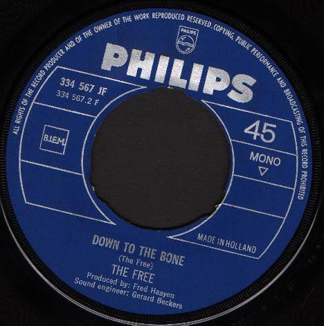 The Free (2) : Soul Party / Down To The Bone (7", Single, Mono, 3-p)