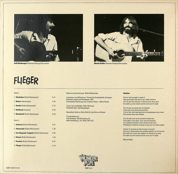 Martin Kolbe · Ralf Illenberger : Flieger (LP, Album)