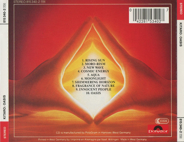 Kitaro : Oasis (CD, Album, RE)