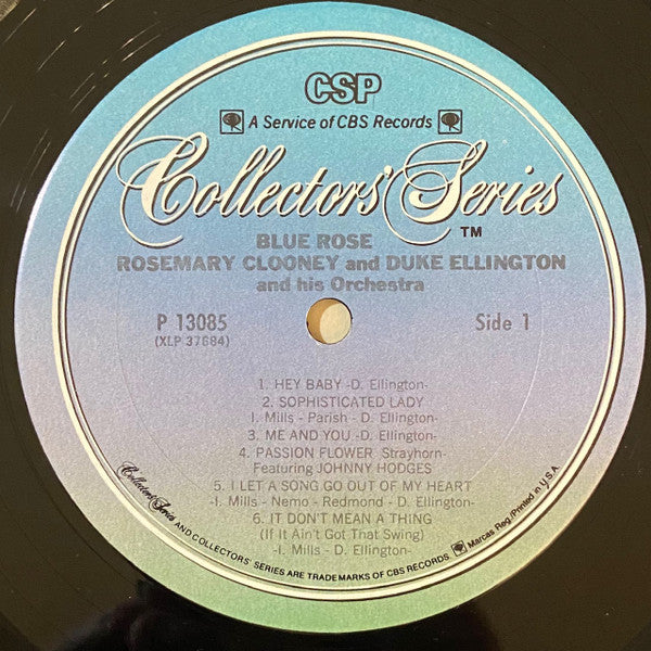 Rosemary Clooney And Duke Ellington And His Orchestra : Blue Rose (LP, Album, RE)