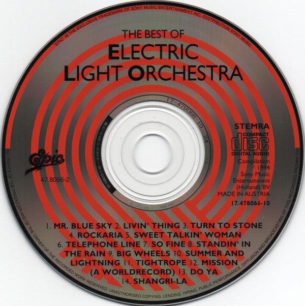 Electric Light Orchestra : The Best Of (CD, Comp)