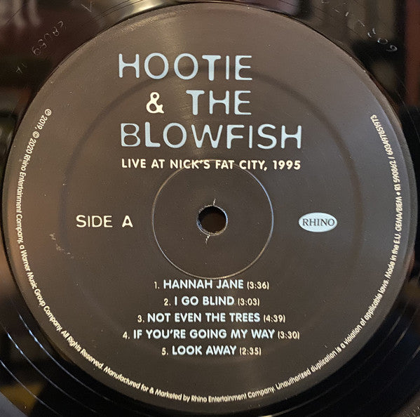 Hootie & The Blowfish : Live At Nick's Fat City, 1995 (2xLP, Album, RSD, Ltd, RM)