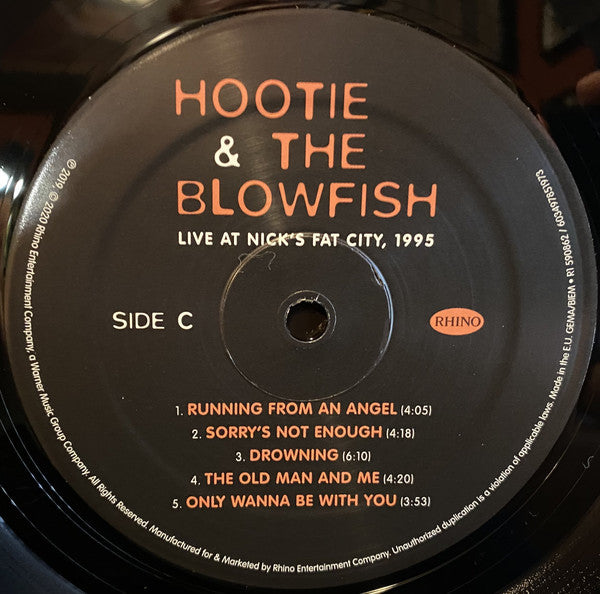 Hootie & The Blowfish : Live At Nick's Fat City, 1995 (2xLP, Album, RSD, Ltd, RM)