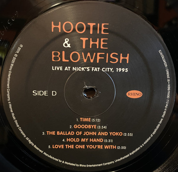 Hootie & The Blowfish : Live At Nick's Fat City, 1995 (2xLP, Album, RSD, Ltd, RM)