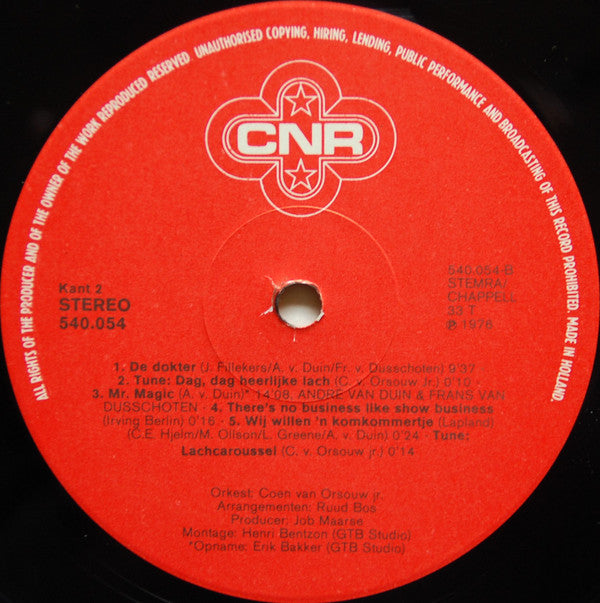 Joop van den Ende Presenteert: André van Duin : André van Duin's Pretfilm (Een Dol-Dwaze Lachplaat!) (LP, Album)