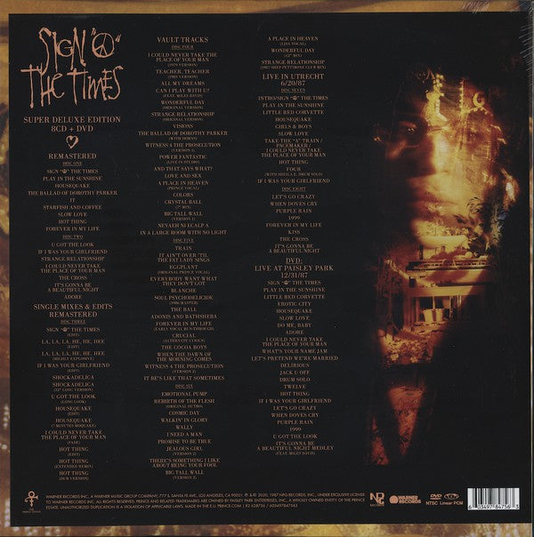 Prince : Sign "O" The Times (2xCD, Album, RE, RM + CD, Comp, RM + 3xCD + 2xCD +)