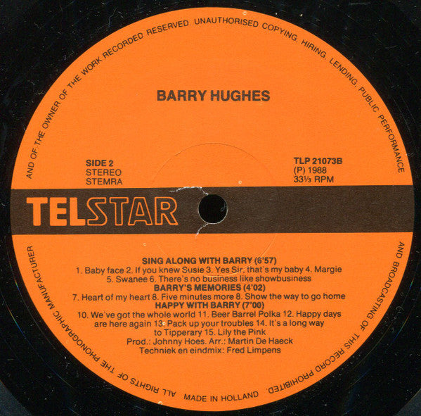 Barry Hughes : Sing Along With Barry (LP)