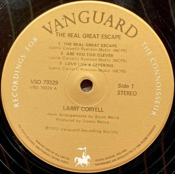 Larry Coryell : The Real Great Escape (LP, Album)