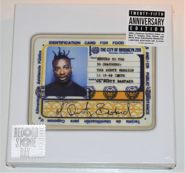 Ol' Dirty Bastard : Return To The 36 Chambers: The Dirty Version (Ltd, Num + 3x7", Blu + 3x7", Yel + 3x7", Whi)