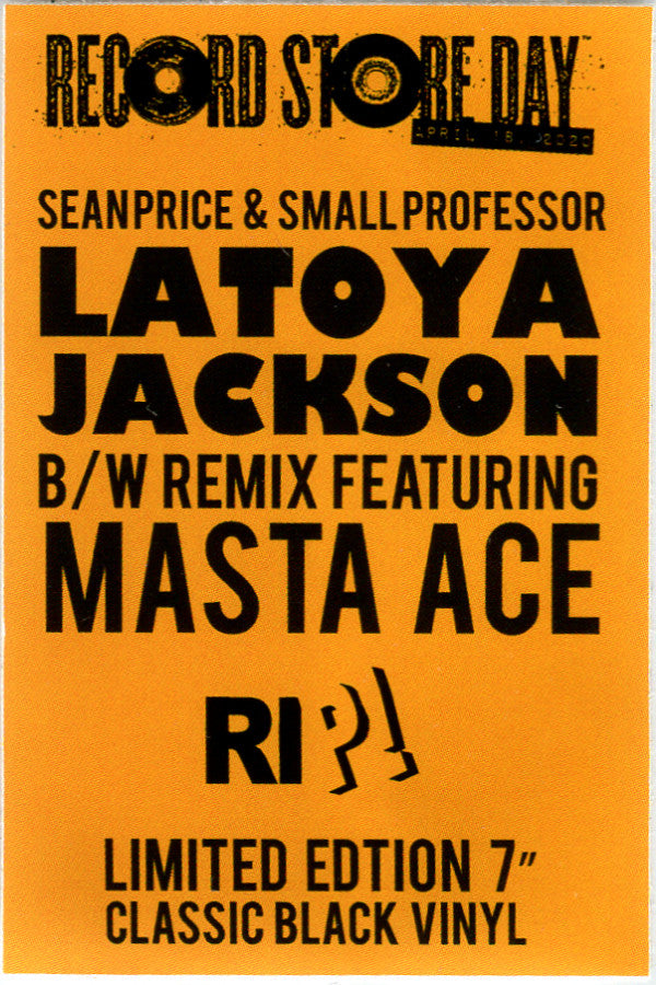 Sean Price & Small Professor : Latoya Jackson (7", RSD, Ltd)