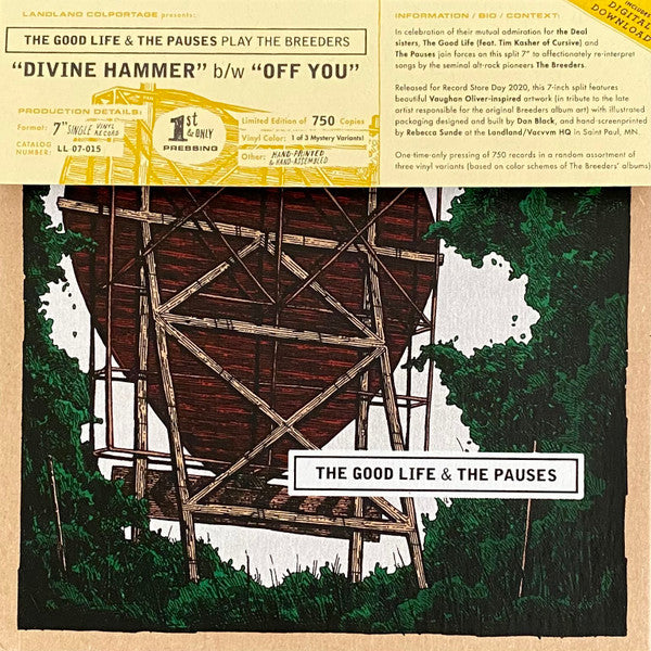 The Good Life & The Pauses : Play The Breeders (7", RSD, Single, Ltd, Num, Cok)