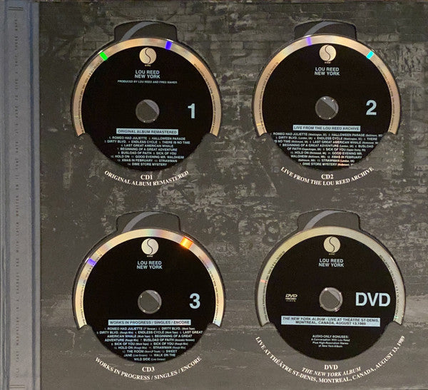 Lou Reed : New York (2xLP, Album, RE, RM, 180 + CD, Album, RE, RM + 2xC)