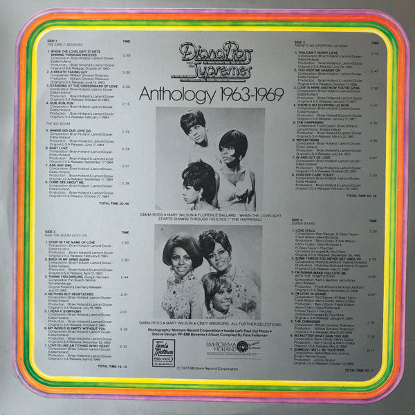 Diana Ross And The Supremes* : Anthology 1963 - 1969 (2xLP, Comp, Ora)
