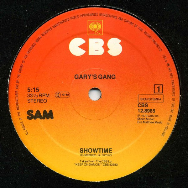 Gary's Gang : Showtime / Rock Around The Clock (12")